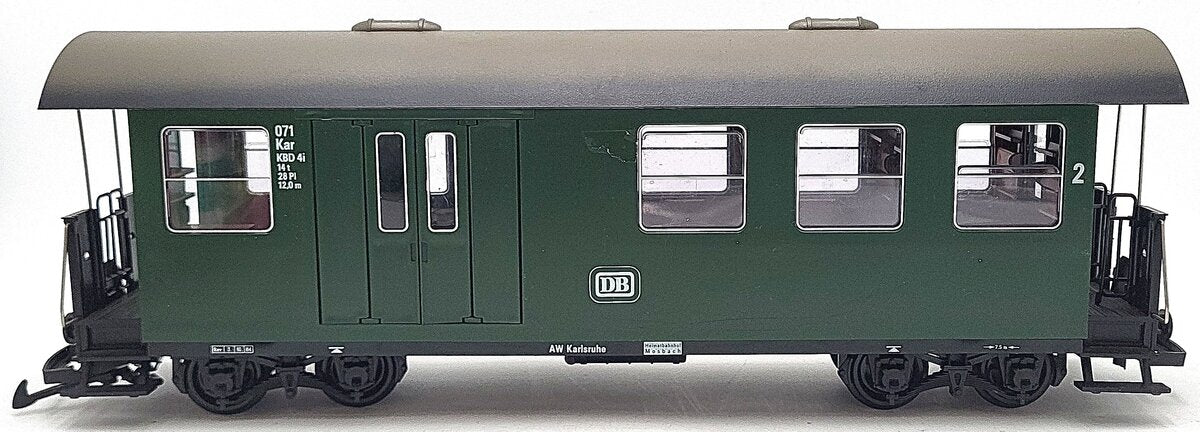 LGB 3071 G Scale DB Green 8-Wheel Passenger Car EX/Box