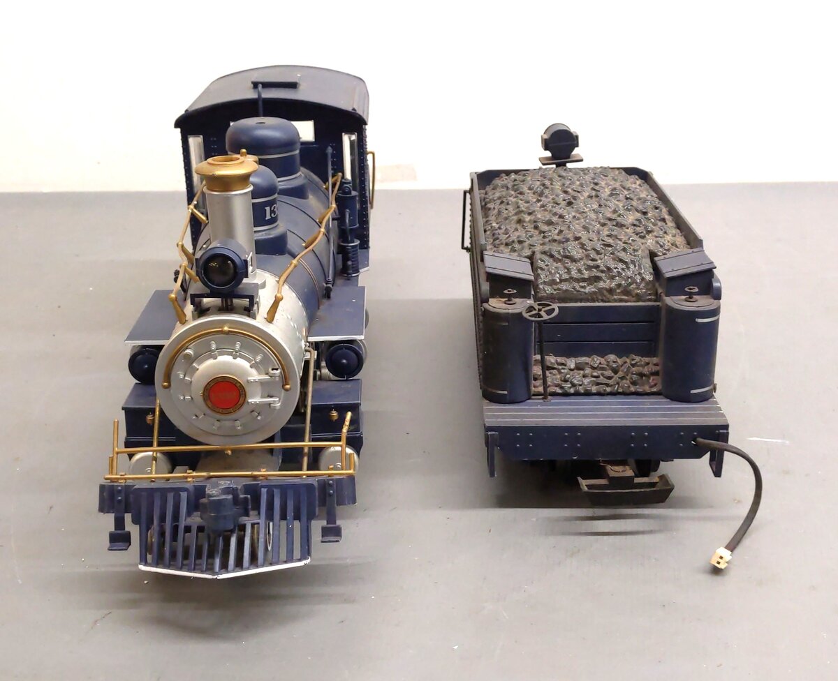 Bachmann 91243 G Scale B&O Royal Blue 4-6-0 Steam Locomotive & Tender VG/Box