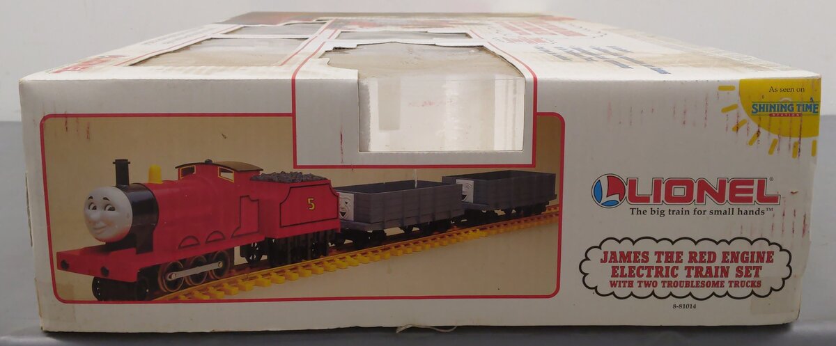 Lionel 8-81014 G Scale James & the Troublesome Trucks Steam Train Set EX/Box