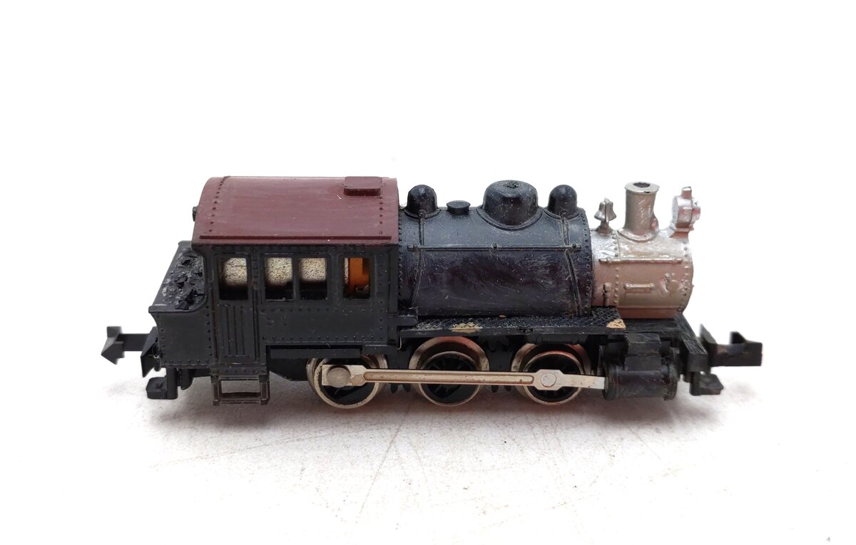 Atlas 2186 N Scale 0-6-0 Custom Weathered Saddle Tank Switcher Steam Locomotive/Box
