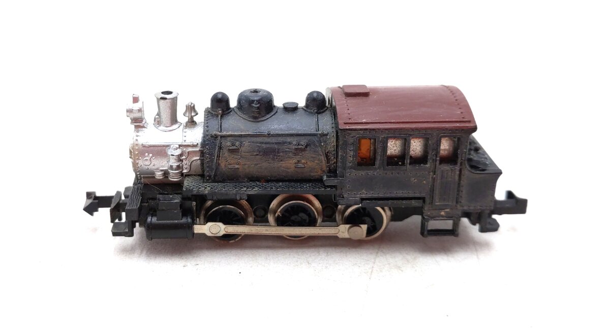 Atlas 2186 N Scale 0-6-0 Custom Weathered Saddle Tank Switcher Steam Locomotive/Box