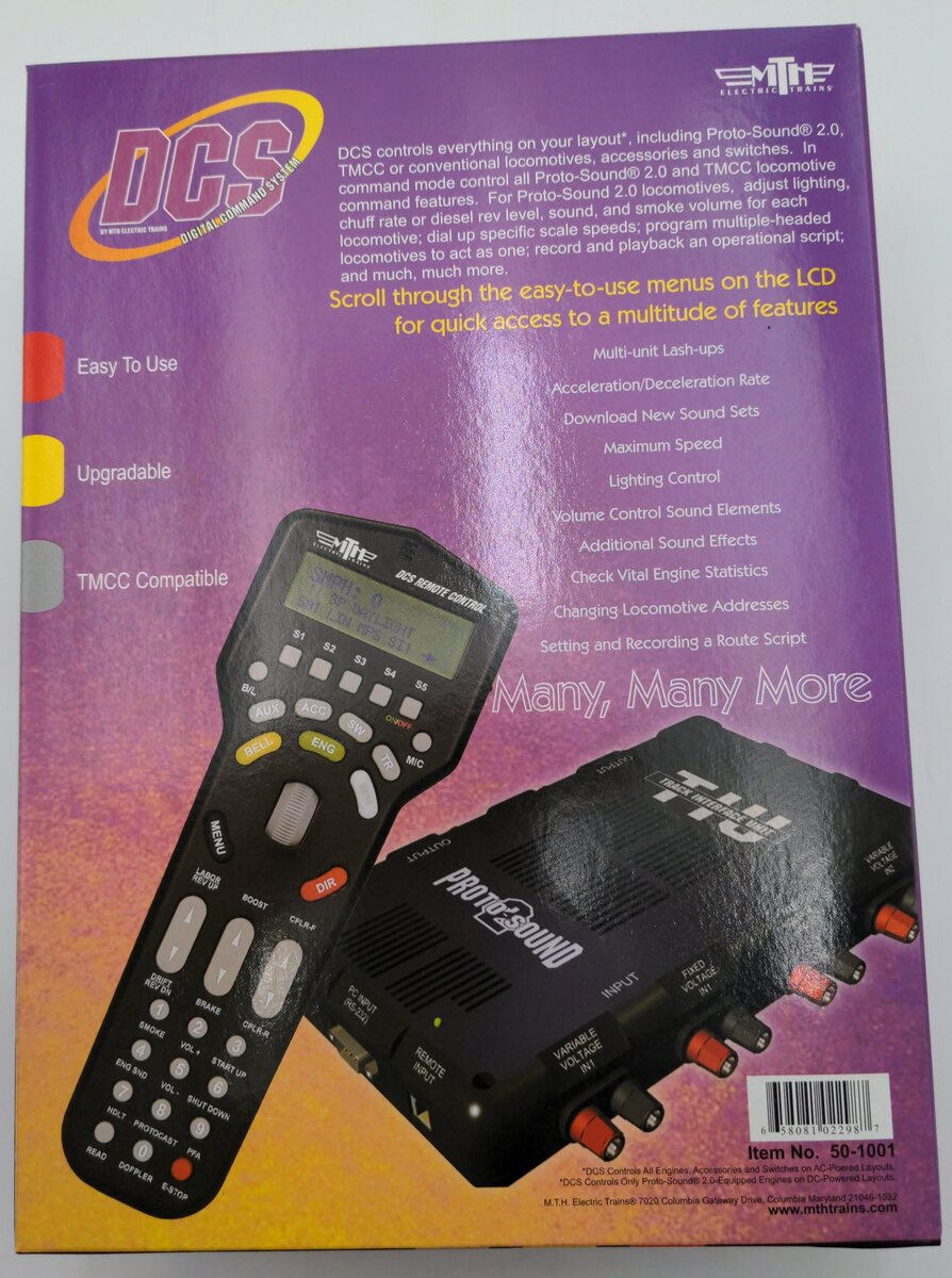 MTH 50-1001 O DCS Remote Control and DCS TIU Set EX/Box