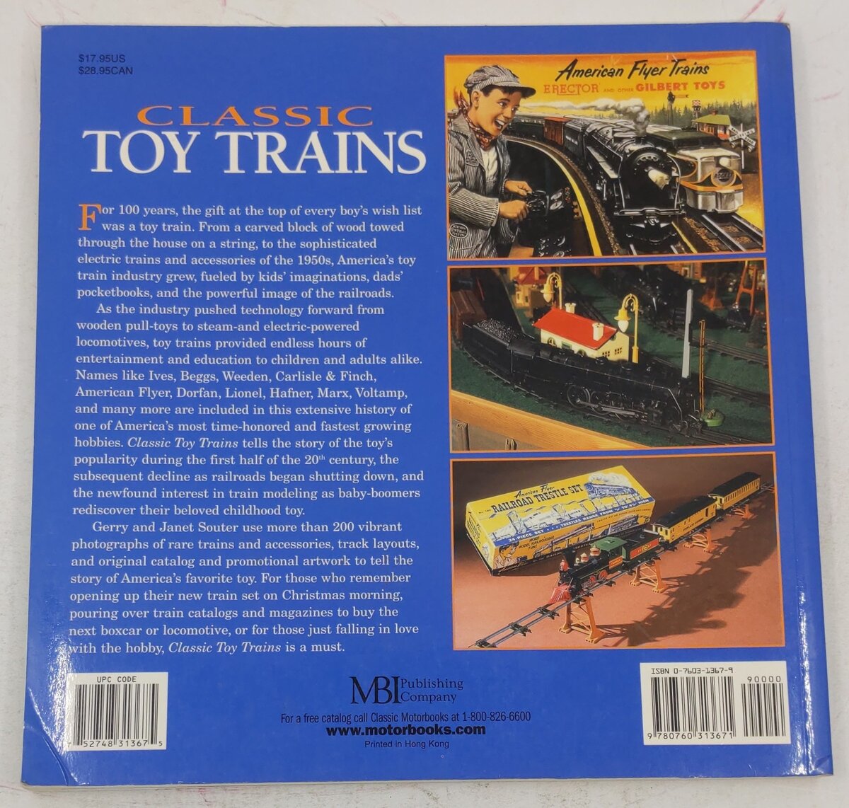 Classic Toy Trains Paperback Book By Garry and Janet Souter VG