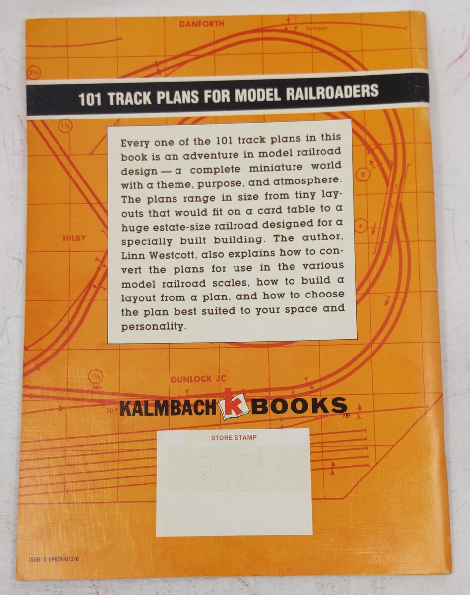 101 Track Plans for Model Railroaders Paperback Book By Linn Westcott VG