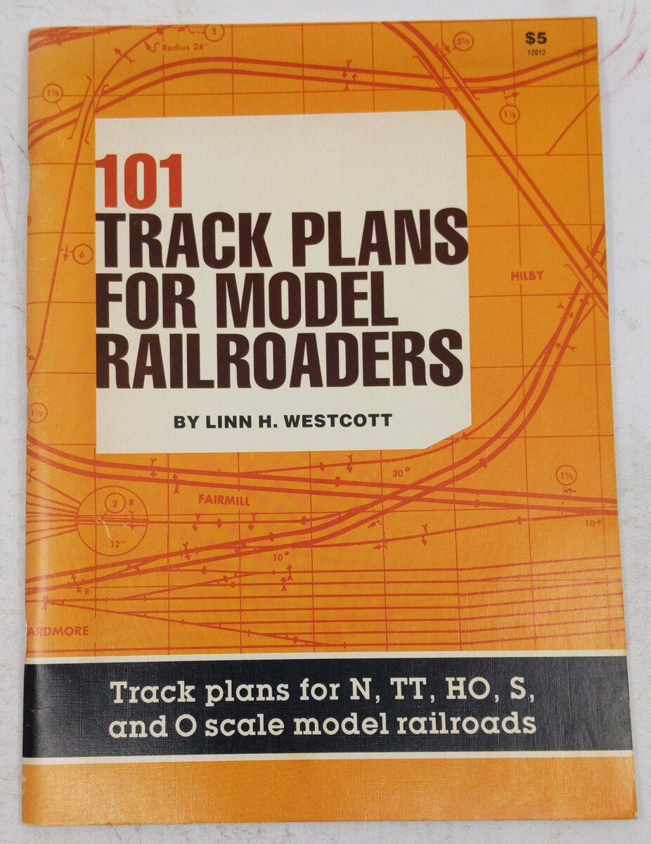 101 Track Plans for Model Railroaders Paperback Book By Linn Westcott VG