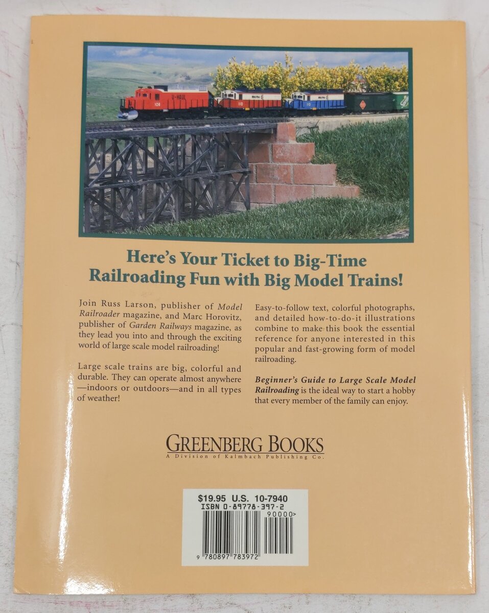 Beginners Guide To Large Scale Model Railroading Paperback Book EX