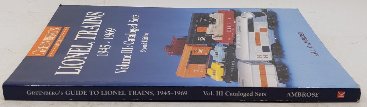 Greenberg's Guide to Lionel Trains 1945-1969: Cataloged Sets vol.3 Paperback VG