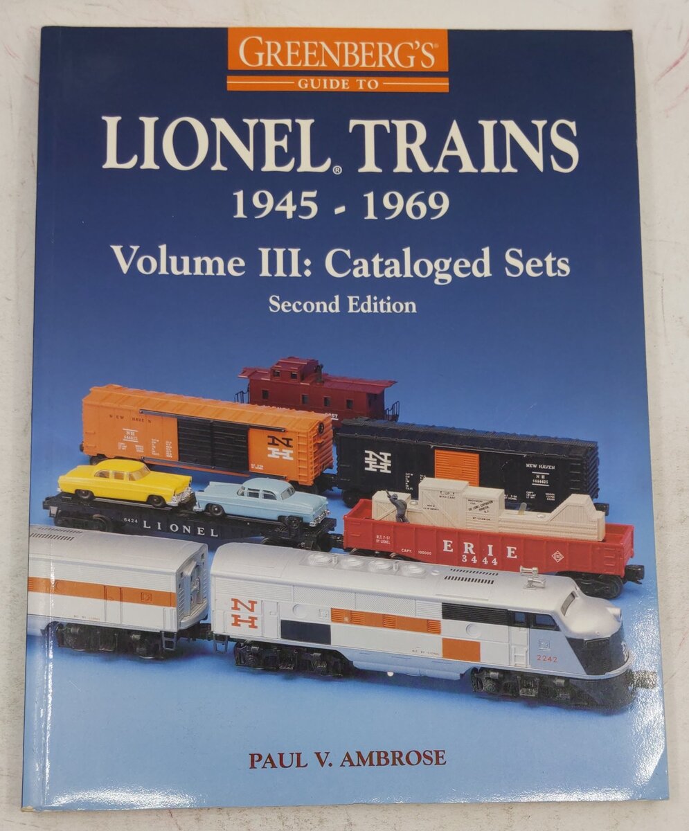 Greenberg's Guide to Lionel Trains 1945-1969: Cataloged Sets vol.3 Paperback VG