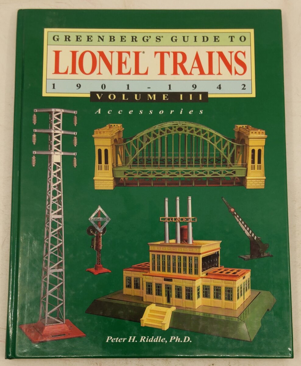 Greenberg's Guide to Lionel Trains 1901-1942, Vol. III Hardcover Book EX