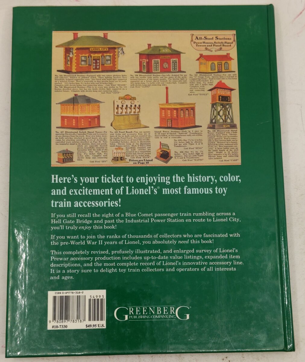 Greenberg's Guide to Lionel Trains 1901-1942, Vol. III Hardcover Book EX
