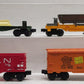 Lionel O Gauge Assorted Freight Cars: 16664, 9345, 9745, 9013 [4] VG