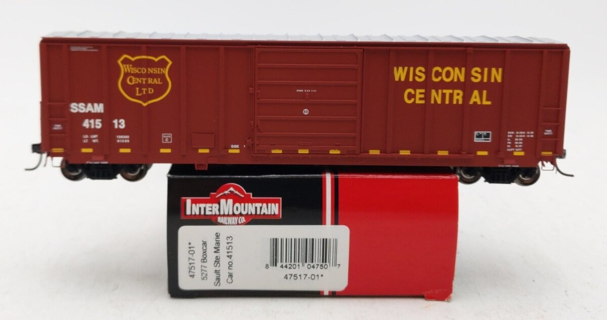 InterMountain 47517-01 HO Scale Wisconsin Central Exterior Post Boxcar #41513