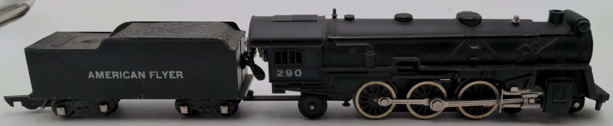 American Flyer 290 Vintage S 4-6-2 Die-Cast Steam Locomotive & Tender #290 VG