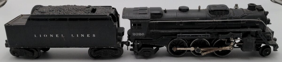 Lionel 2026 Vintage O 2-6-4 Die-Cast Steam Locomotive w/ 6466W Tender VG