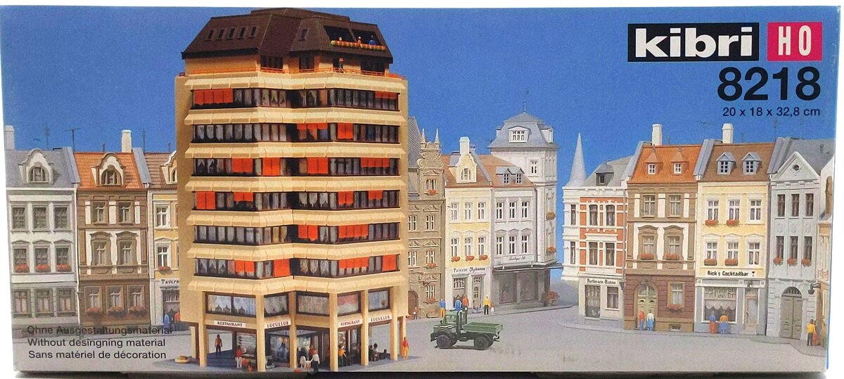 Kibri 8218 HO Scale High Rise Building Kit EX/Box