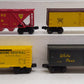 Lionel O Gauge Assorted Freight Cars: 6-6124, 6-5708, 6-5722, 6-9753 [4] VG/Box
