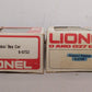 Lionel O Gauge Assorted Freight Cars: 6-6124, 6-5708, 6-5722, 6-9753 [4] VG/Box