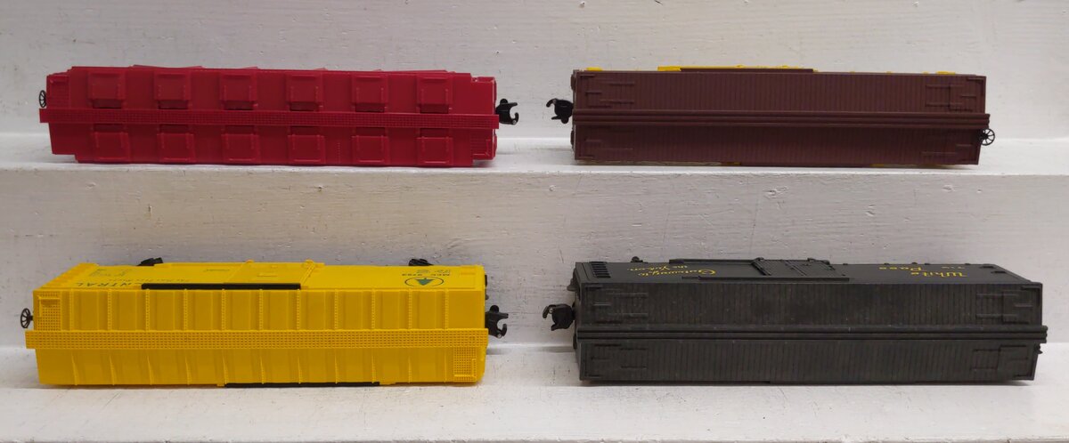 Lionel O Gauge Assorted Freight Cars: 6-6124, 6-5708, 6-5722, 6-9753 [4] VG/Box
