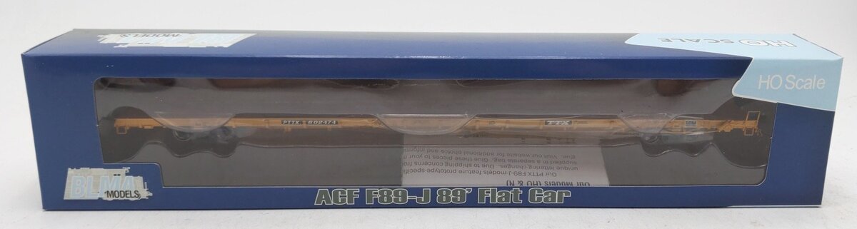 BLMA Models 51032 HO Scale RTTX ACF F89-J 89' Flatcar #602474