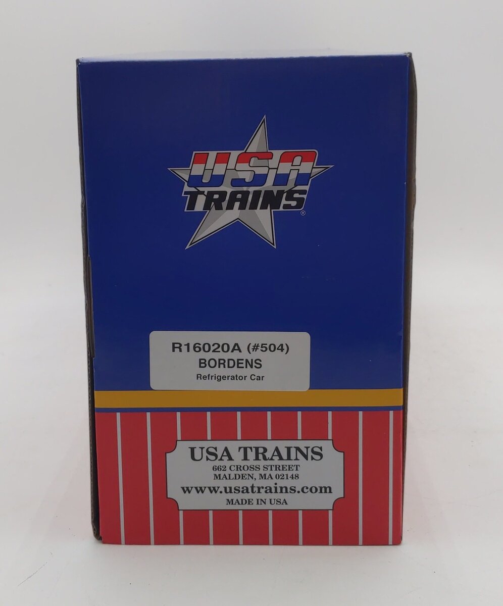 USA Trains R16020A G Borden’s Milk U.S. Refrigerator Cars #504