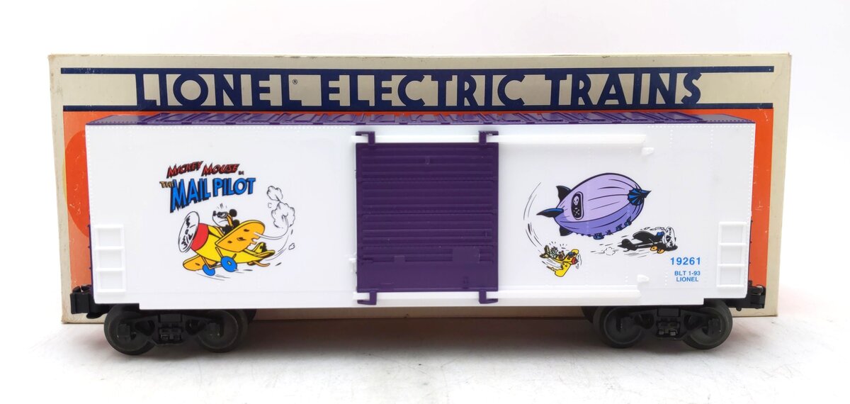 Lionel 6-19261 O Gauge Disney Perils of Mickey Hi-Cube Boxcar LN/Box