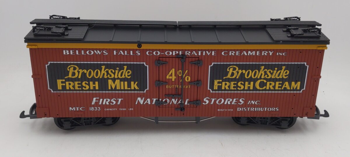 USA Trains R16479 G Brookside Creamery U.S. Refrigerator Cars (Oxide/Black)