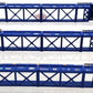 Atlas 20004609 HO BNSF (SFLC) 53' Articulated Well Cars (Blue/White/Red) #9059