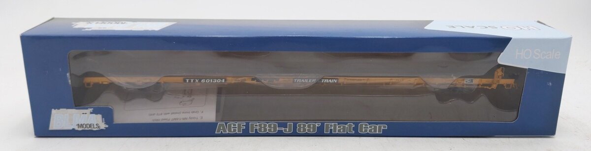 BLMA Models 51021 HO Scale TTX ACF F89-J 89' Flatcar #601304