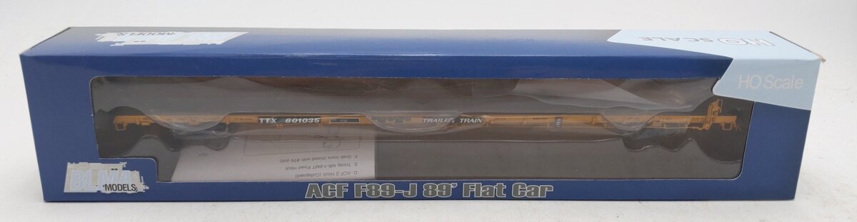 BLMA Models 51013 HO Scale TTX ACF F89-J 89' Flatcar #601035