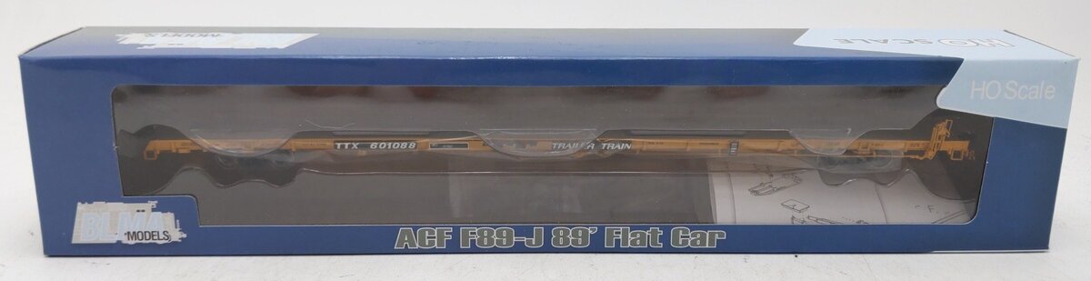 BLMA Models 51014 HO Scale TTX ACF F89-J 89' Flatcar #601088