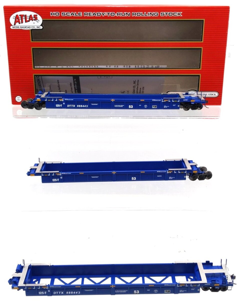 Atlas 20004612 HO TTX Thrall 53' Articulated Well Car Set #888443 LN/Box