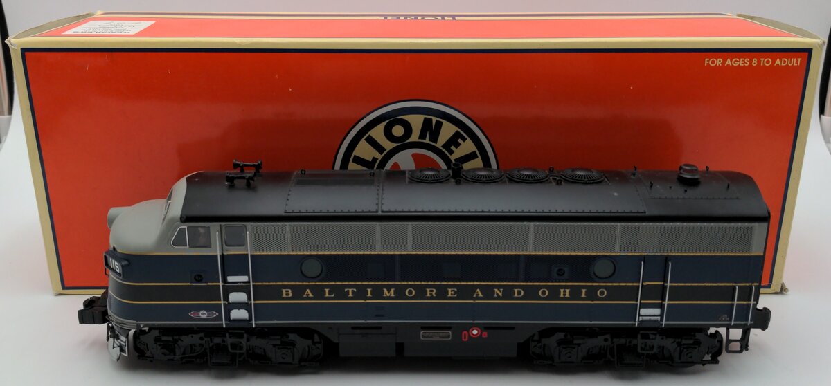 Lionel 6-14567 O Gauge B&O F3A Non-Powered Diesel Locomotive #115 EX/Box