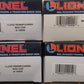 Lionel O Assorted Boxcars: 19909, 19912, 19906 [4] LN/Box