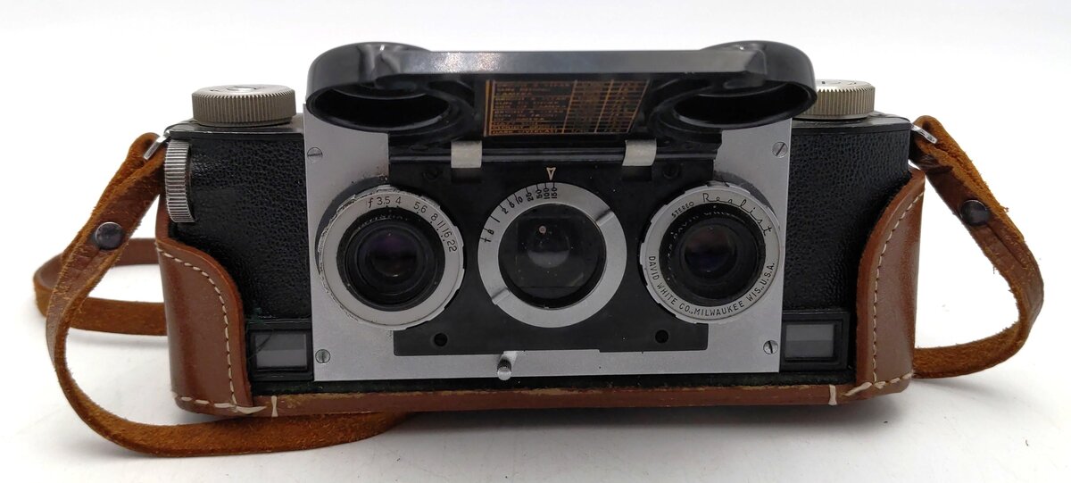 David White Stereo Realist f/3.5 Film Camera w/Case EX