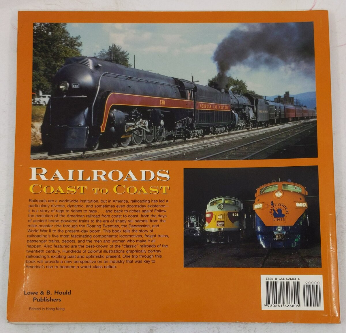 RailRoads Coast To Coast Paperback Book By Joe Welsh VG
