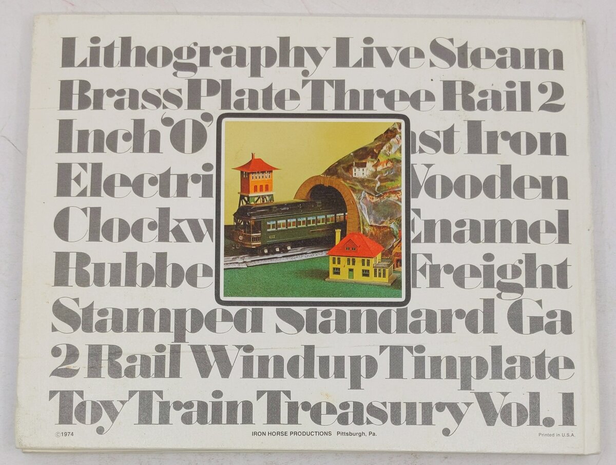 Toy Train Treasury Vol.1 Hardcover Book By Robert R. Vickers VG