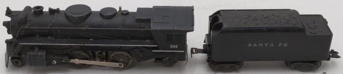 Marx 666 Vintage O 2-4-2 Die-cast Steam Locomotive w/ Tender