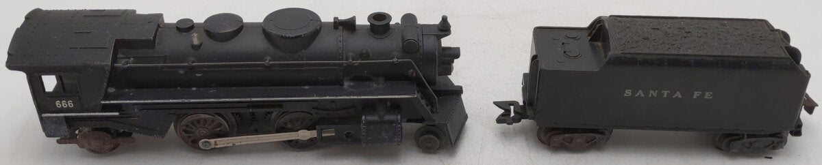 Marx 666 Vintage O 2-4-2 Die-cast Steam Locomotive w/ Tender