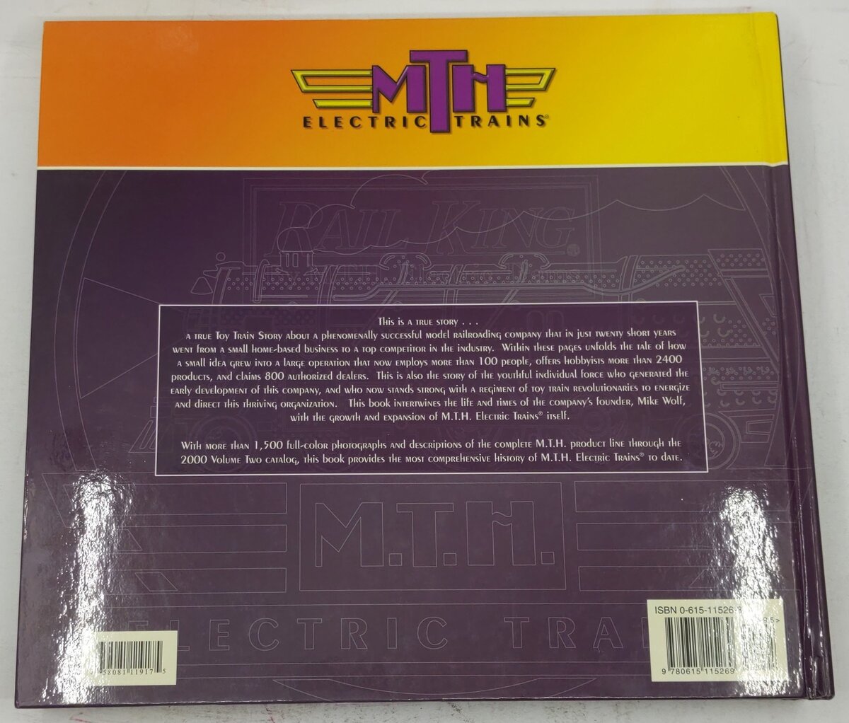 A Toy Train Story Hardcover Book By M.T.H. Electric Trains EX