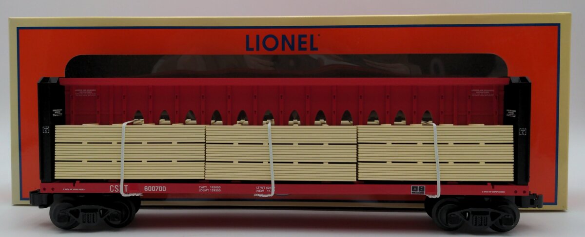 Lionel 2343071 O CSX Centerbeam Flatcar #600700 LN/Box