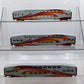 Athearn 25910 HO Scale NMDOT Rail Runner Bombardier Cab/Coach Cars #2 (Set of 3)