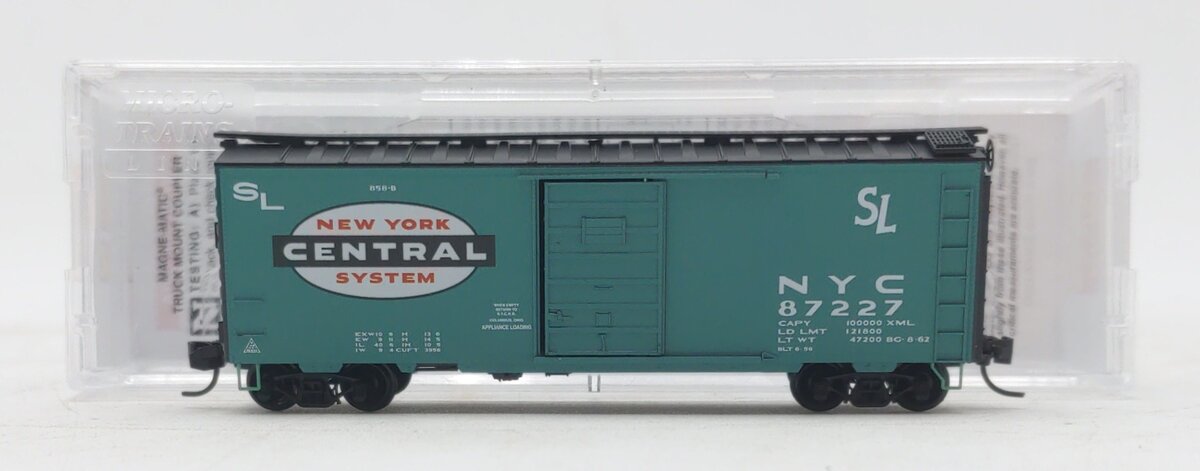 Micro-Trains 02000437 N New York Central 40' Standard Boxcar #87227
