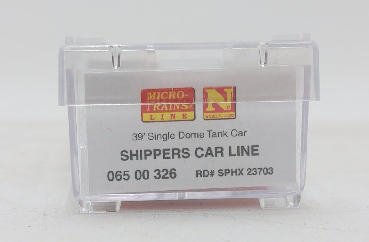 Micro-Trains 06500326 N Shipper's Car Line 39' Single Dome Tank Car SHPX #23703