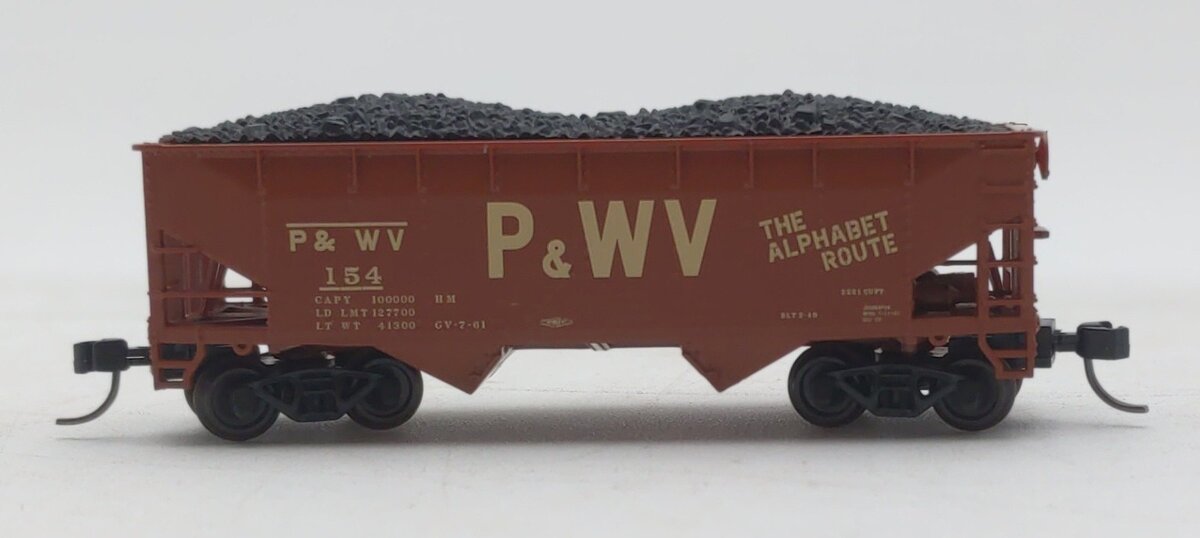 Atlas 50006144 N Pittsburgh & West Virginia 2-Bay Offset Side Hopper #157 LN/Box