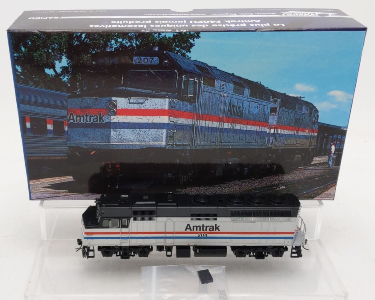 Rapido Trains 80539 HO Amtrak EMD F40PH Diesel Locomotive #204