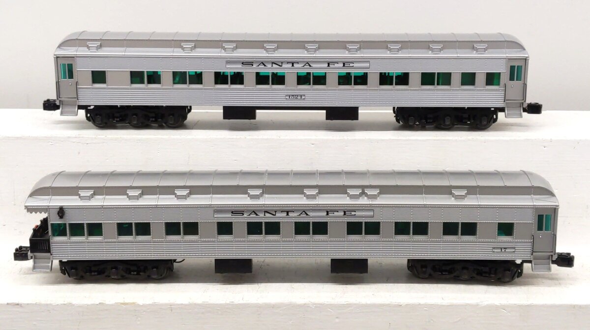 Lionel 2027110 O Santa Fe Shadow-Line Passenger Cars (Set of 2) EX/Box