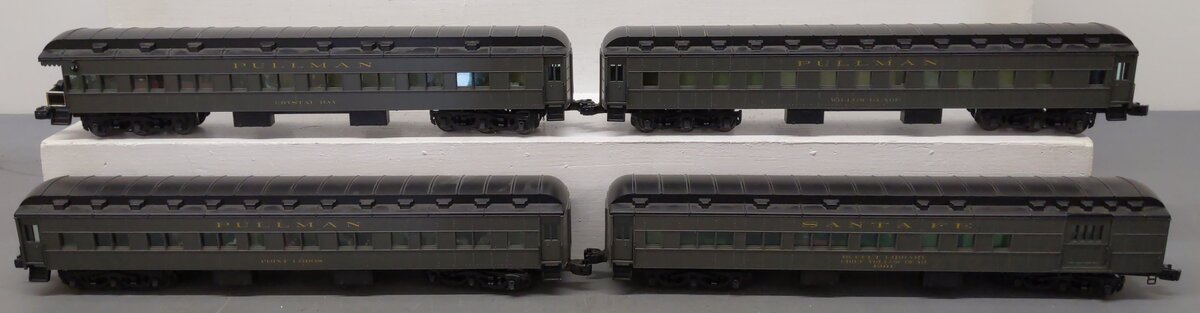 Lionel 6-15526 O Gauge Santa Fe Heavyweight Passenger Cars (Set of 4) EX/Box