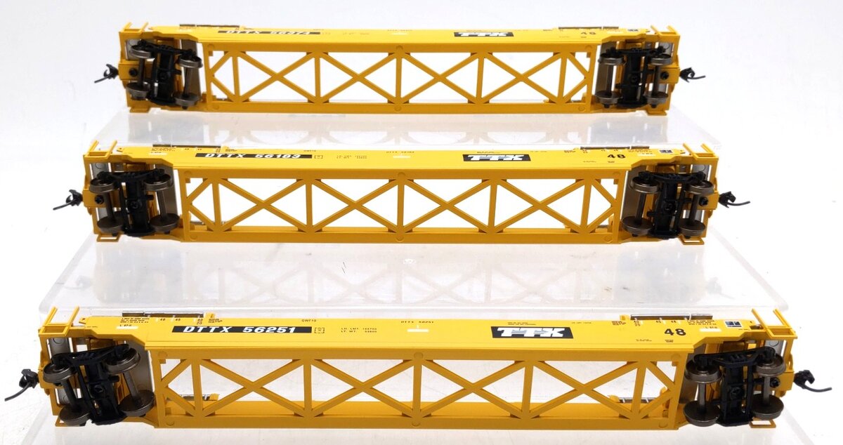 A-Line 47201-04-05-06 HO Scale TTX Husky Stack Container Cars #56183,56251,56374 LN/Box