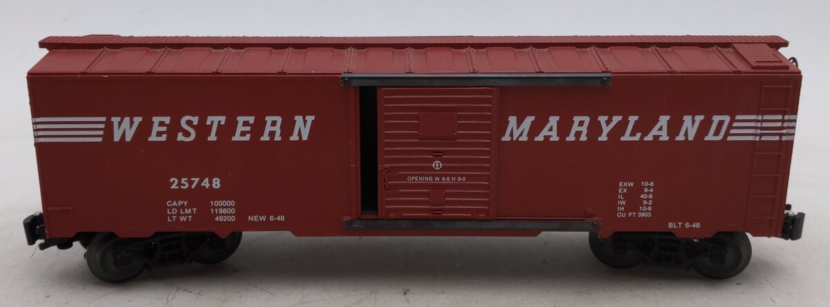 KMT 25748 O Gauge Western Maryland Boxcar EX