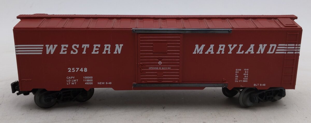 KMT 25748 O Gauge Western Maryland Boxcar EX